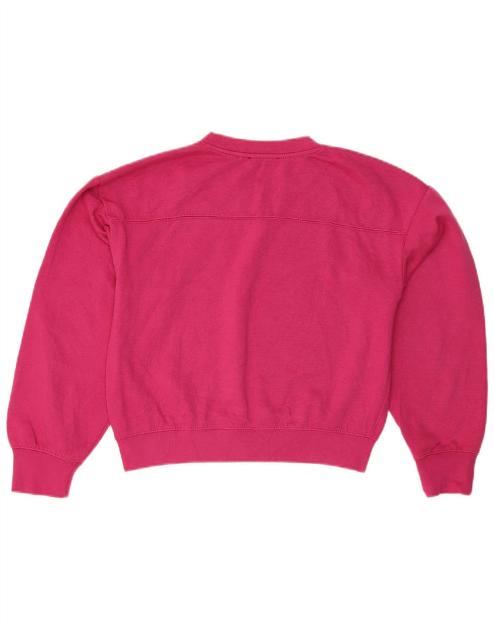 Felpa corta oversize da donna Zara UK 10 piccola rosa