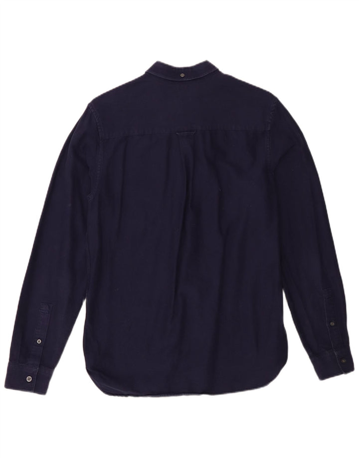 Camicia da uomo Lyle & Scott piccola in cotone blu navy