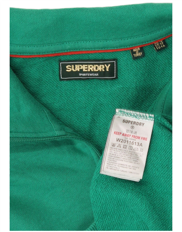 Felpa con grafica oversize da donna Superdry UK 10 Small Verde