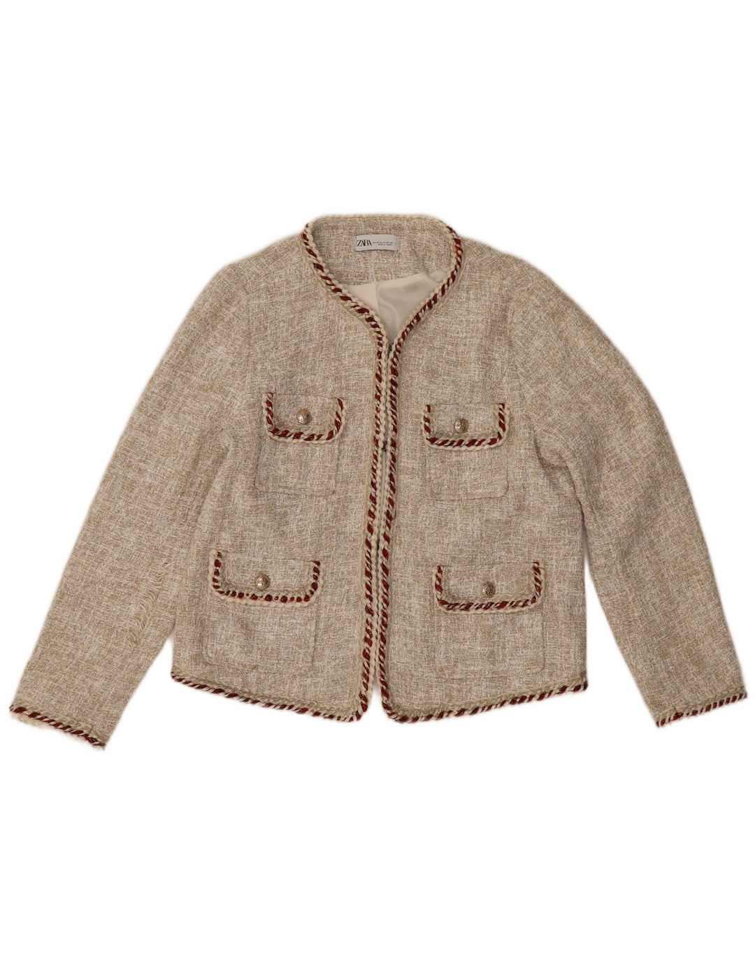 Giacca blazer corta da donna Zara EU 44 XL Beige