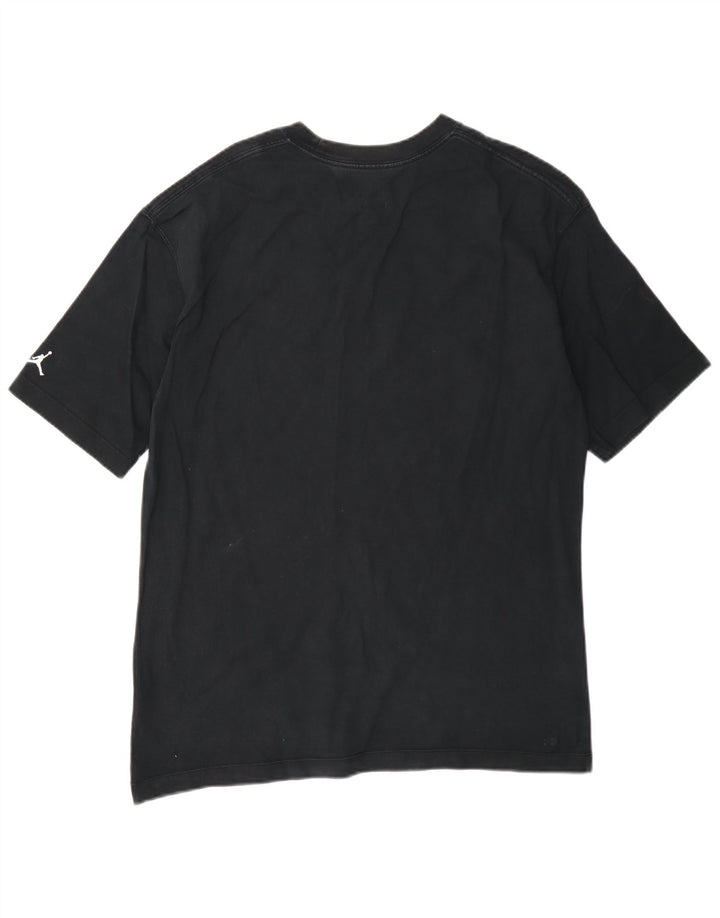 T-shirt grafica oversize da uomo Jordan Top piccola in cotone nero