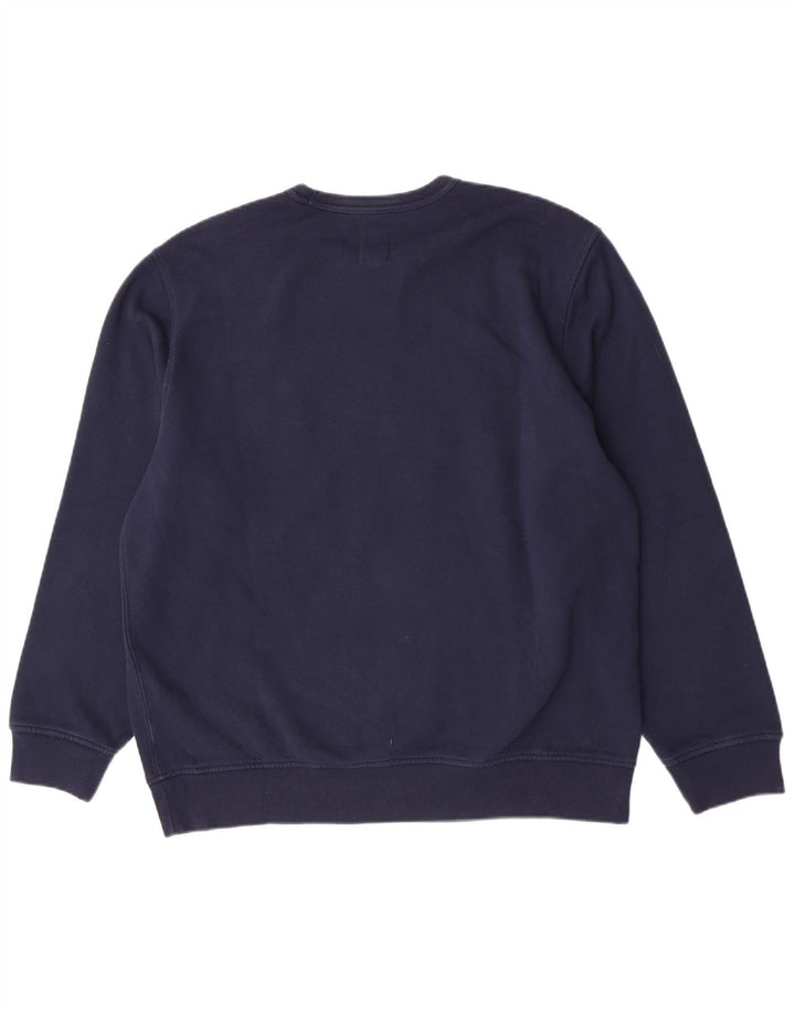 Felpa grafica da uomo Gap Jumper XL in cotone blu navy