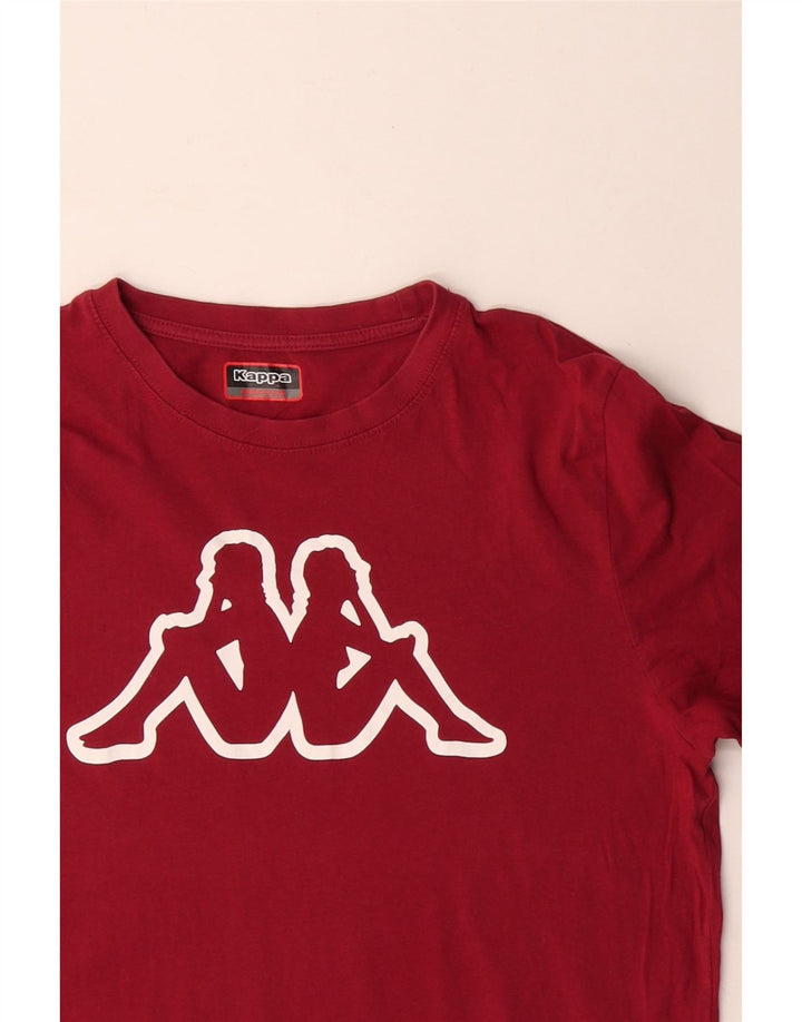 T-shirt grafica da uomo Kappa Top rosso medio in cotone