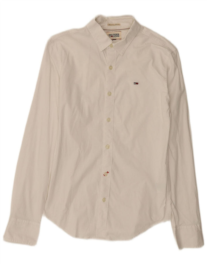 Camicia da uomo Tommy Hilfiger XS in cotone bianco