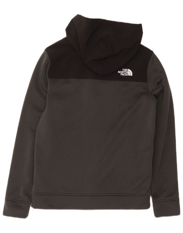 Felpa con cappuccio e zip per ragazze The North Face 14-15 anni XL poliestere grigio