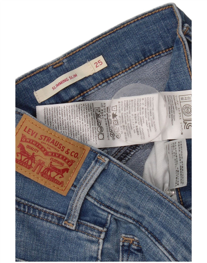 Jeans slim snellenti da donna Levi's W25 L29 cotone blu