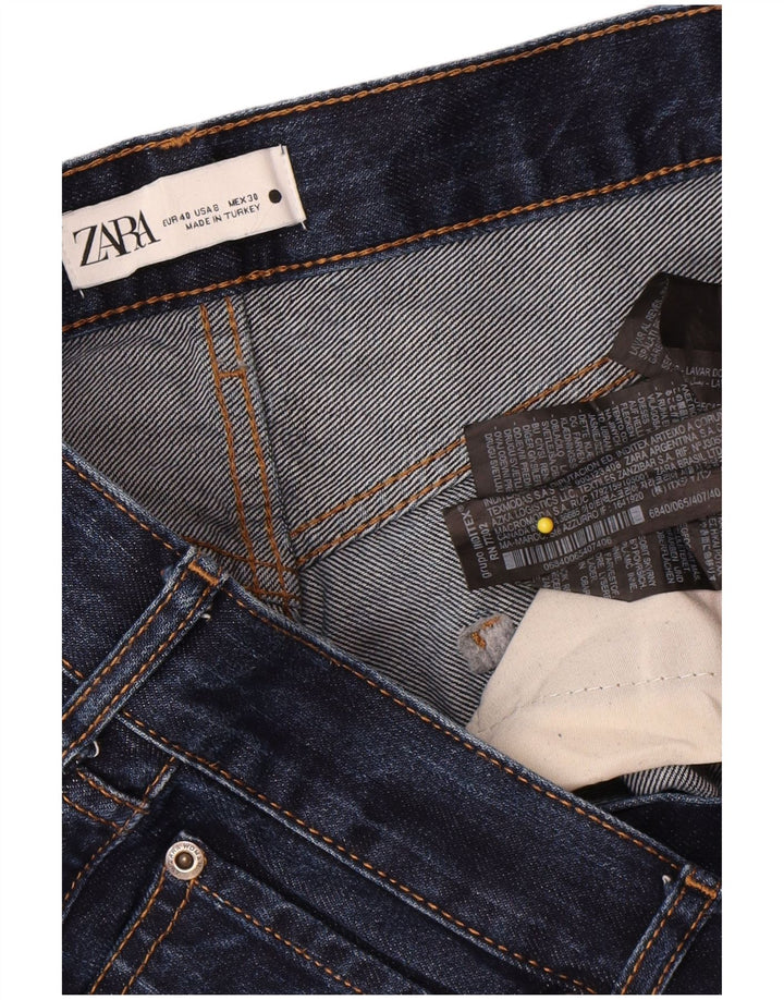 Jeans dritti da donna Zara EU 40 medio W30 L33 cotone blu