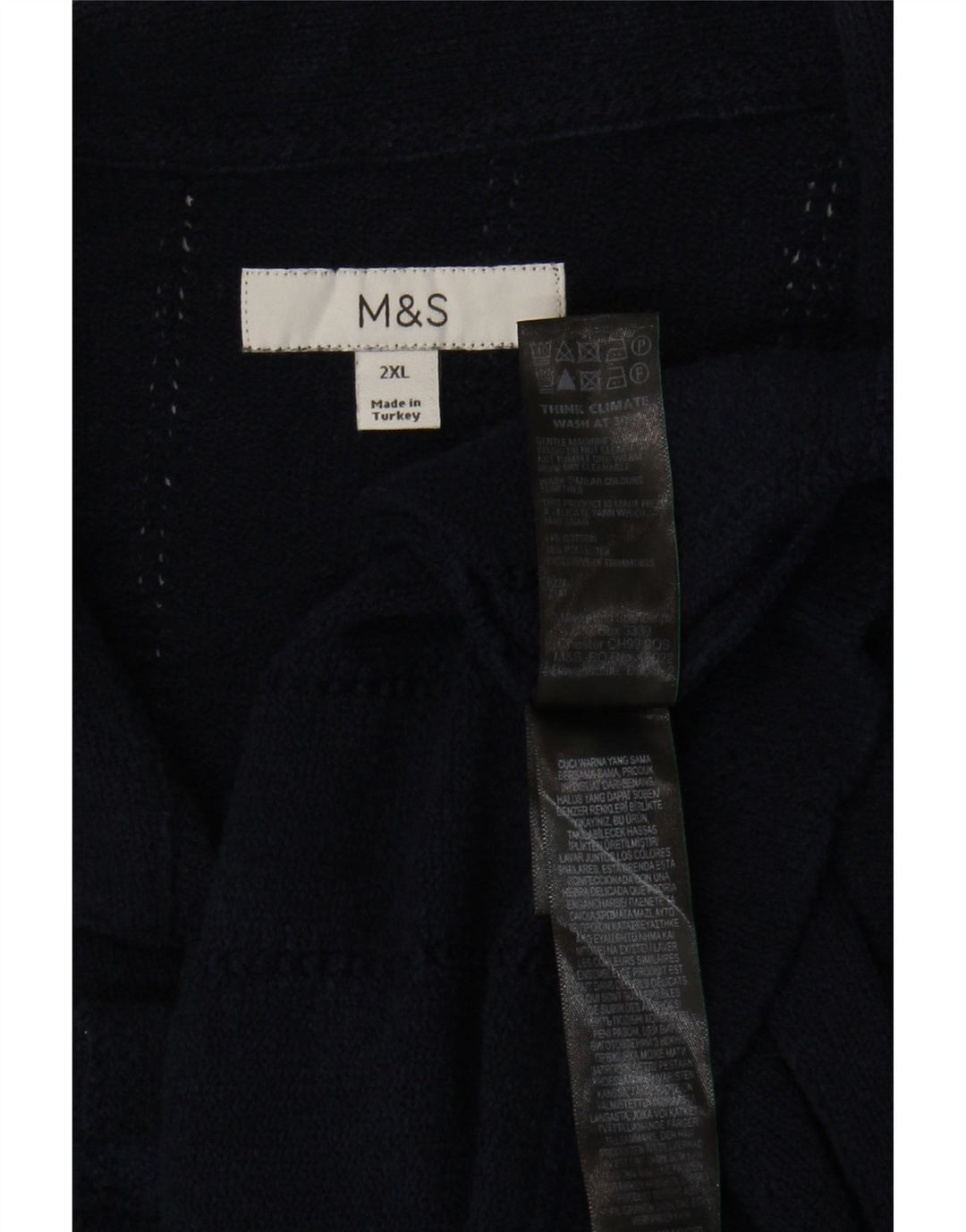 Camicia a maniche corte da uomo Marks & Spencer 2XL cotone blu navy