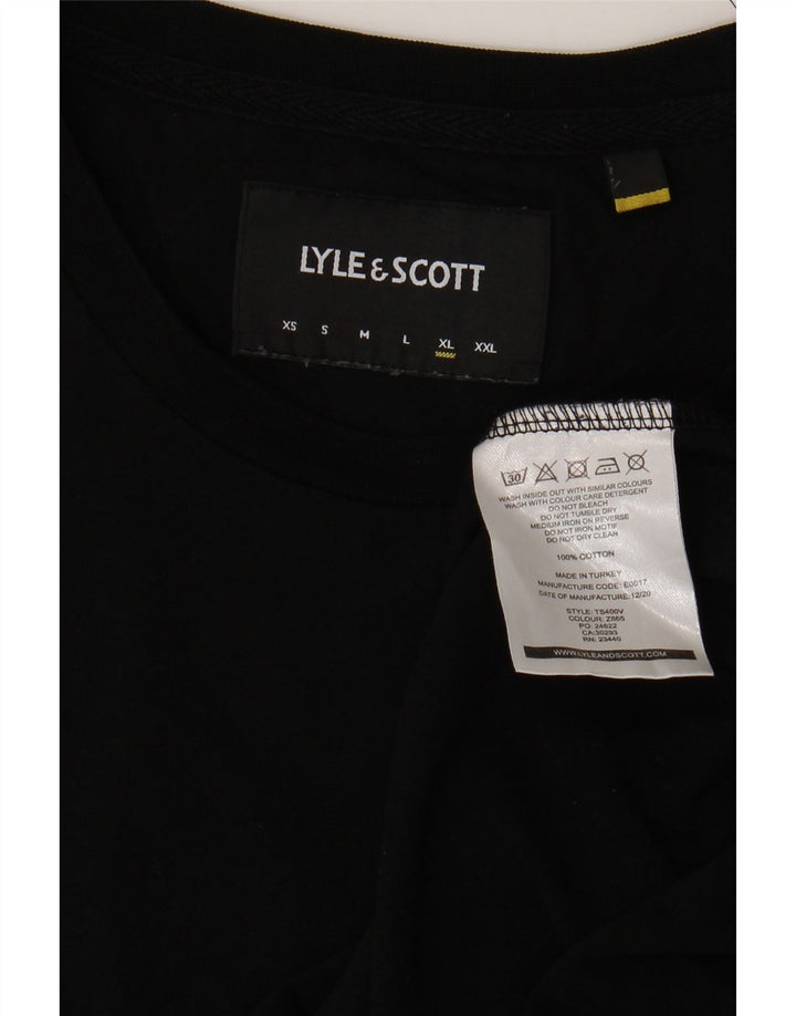 T-shirt da uomo Lyle & Scott Top XL in cotone nero