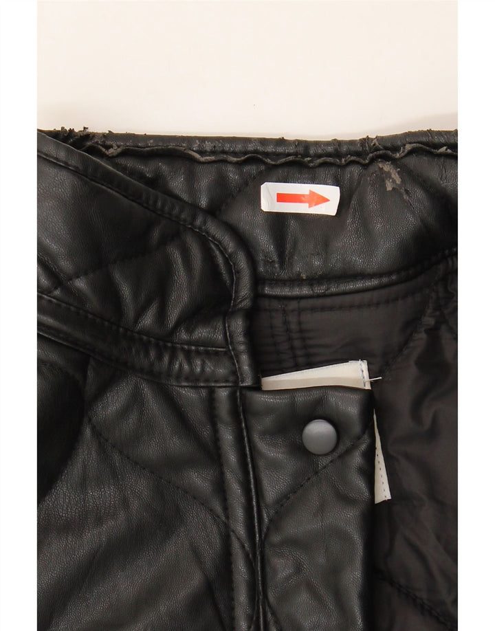 Giacca trapuntata oversize da donna Zara UK 10 piccola in poliestere nero