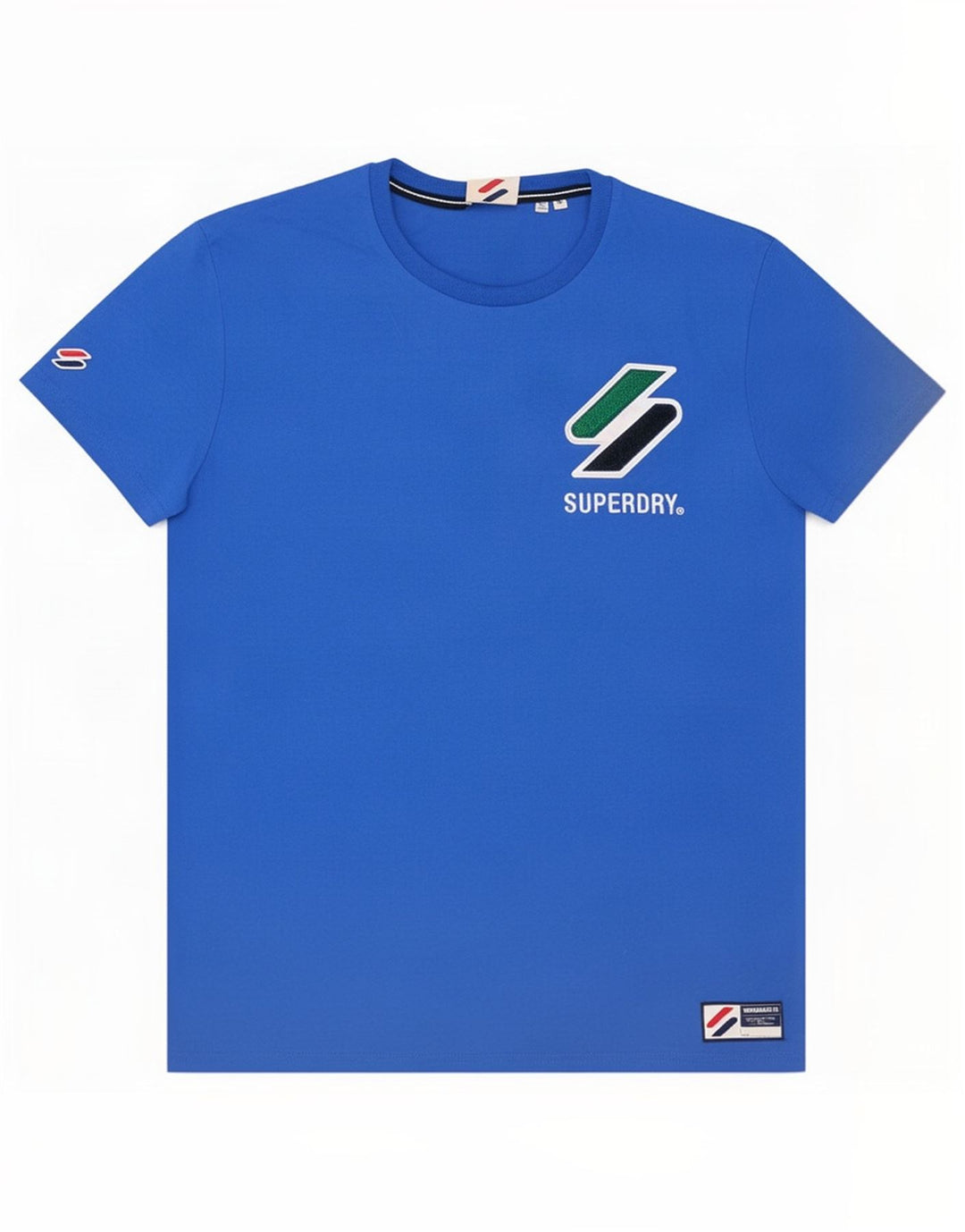 Superdry T-shirt grafica da uomo blu medio in cotone