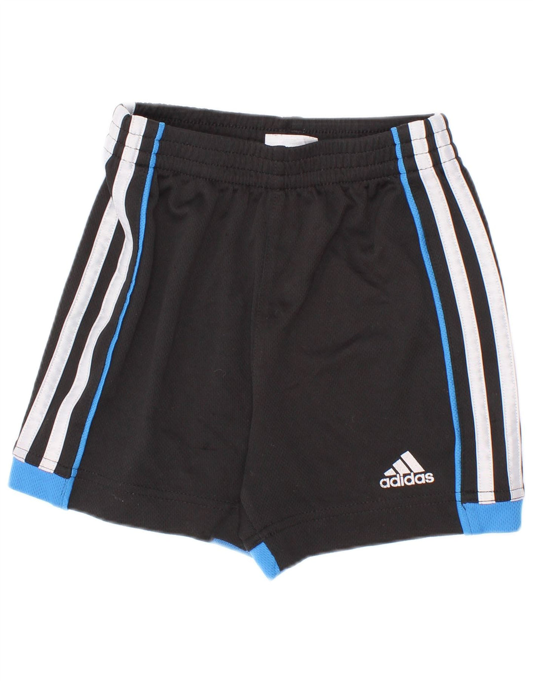 Pantaloncini sportivi Adidas da ragazzo 2-3 anni in poliestere color block nero