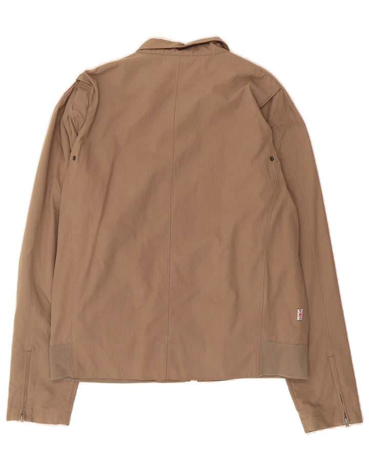 REEBOK Mens Bomber Jacket UK 42 XL Brown Cotton Vintage Reebok and Second-Hand Reebok from Messina Hembry 