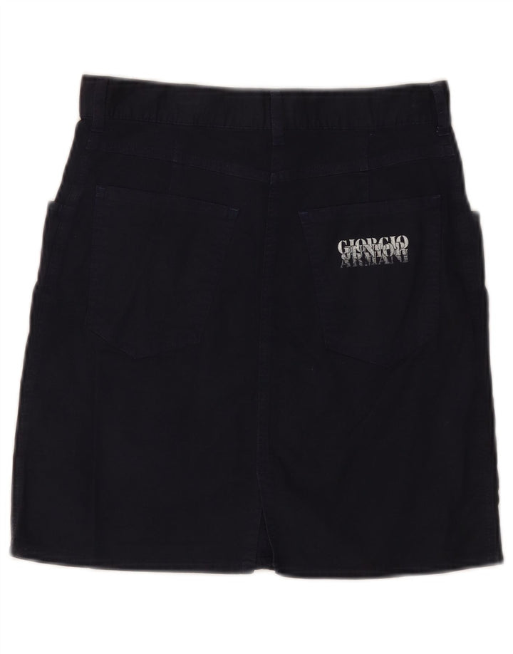 GIORGIO ARMANI Gonna Tubino Bambina 11-12 Anni W26 Cotone Blu Navy