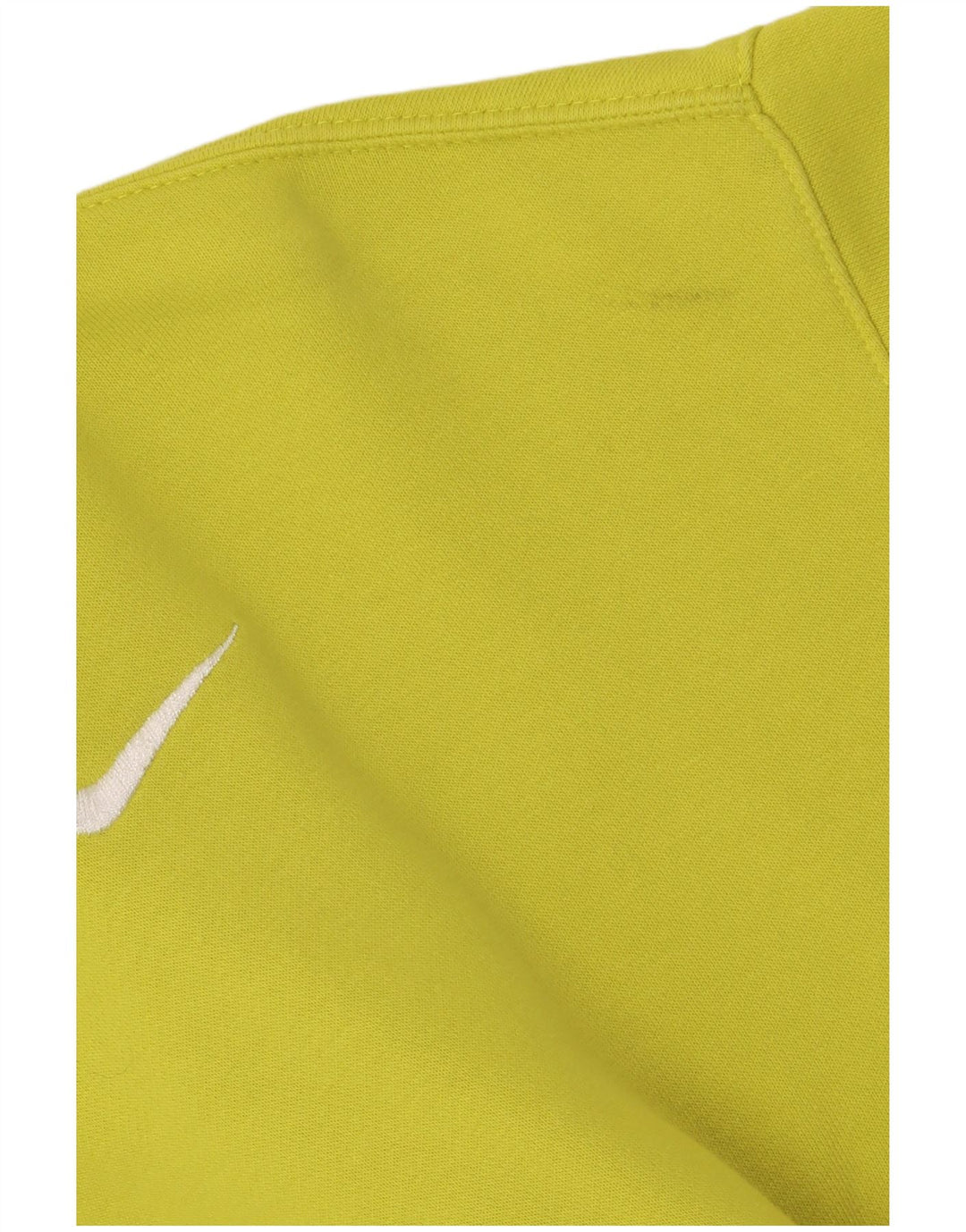 NIKE Felpa con cappuccio oversize da donna UK 6 XS Cotone giallo