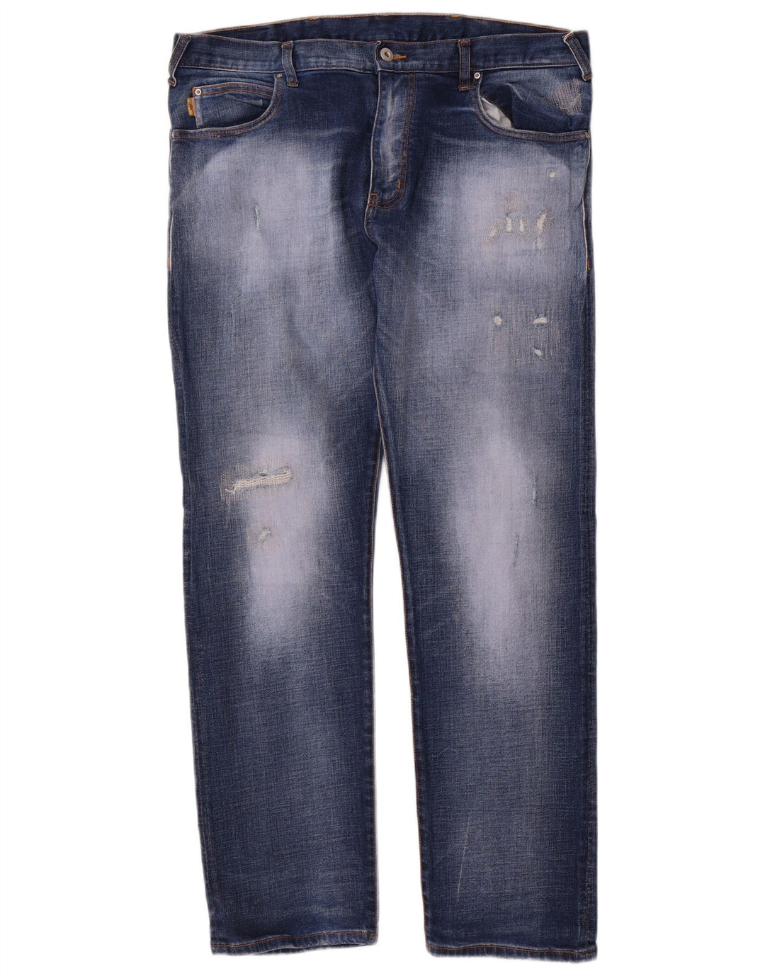 Jeans dritti da uomo Emporio Armani W38 L31 cotone blu