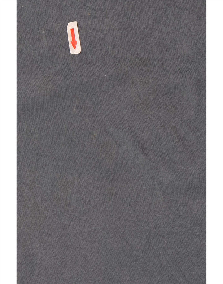 Maglietta da donna All Saints Top UK 16 grande cotone grigio