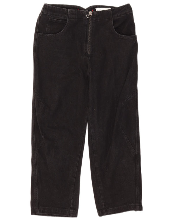 Jeans dritti da donna Zara EU 36 XS W26 L23 cotone nero