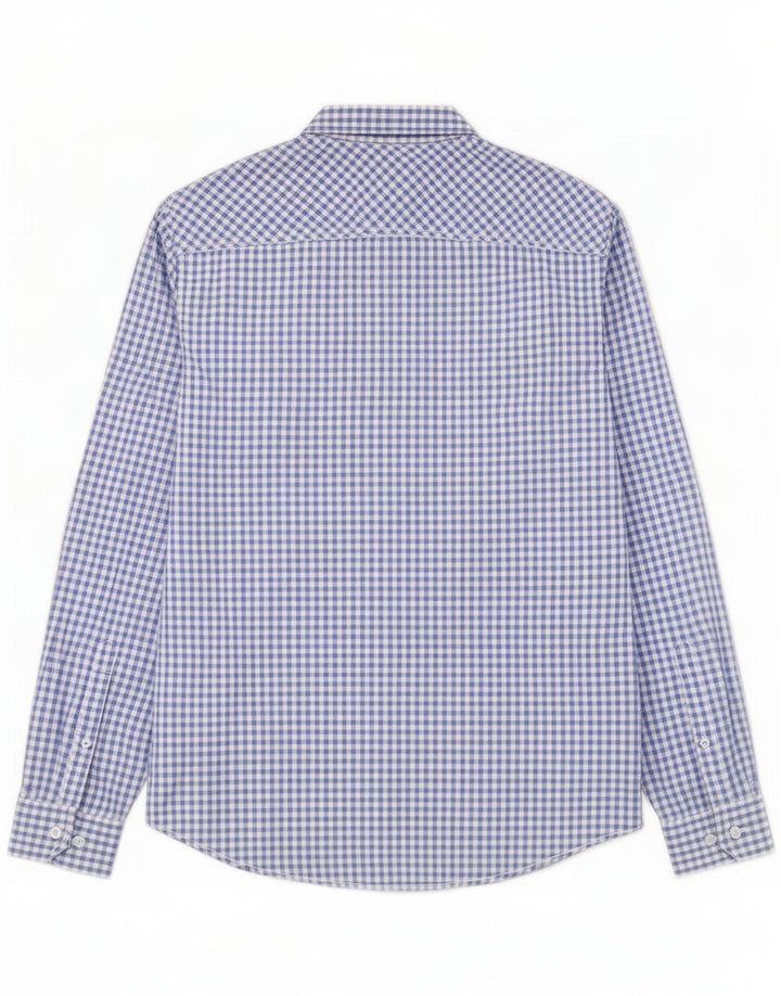 Camicia Joules da uomo dal taglio classico in cotone a quadretti blu medio