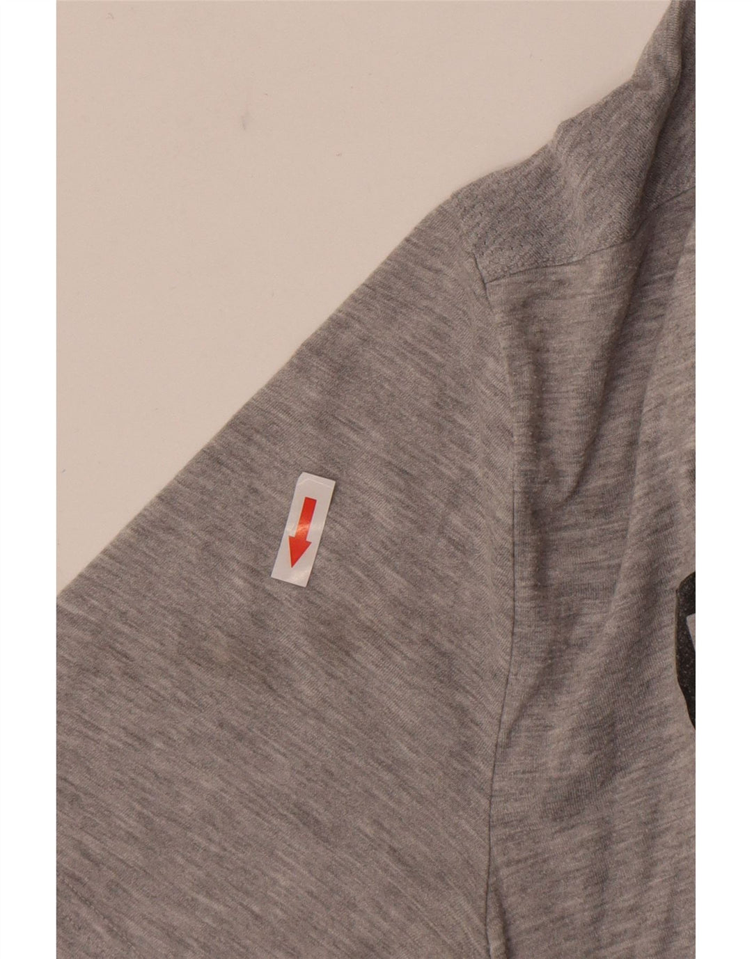 REEBOK T-shirt grafica da uomo Top grande in poliestere chiazzato grigio