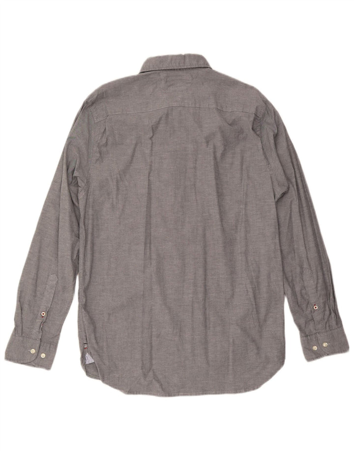 Camicia da uomo Regular Fit Tommy Hilfiger Large in cotone grigio