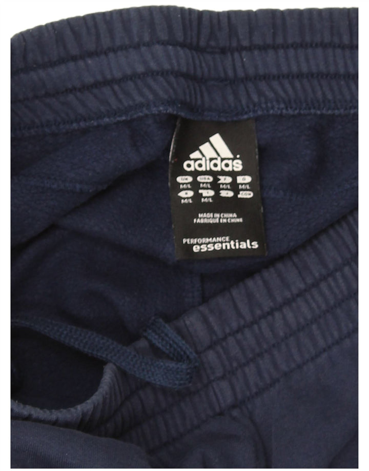 Pantaloni da tuta da uomo Adidas medi in cotone blu navy