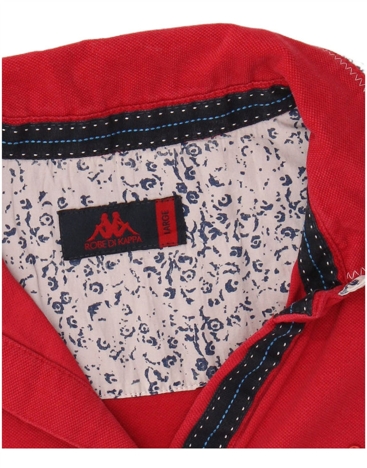 Polo da donna KAPPA UK 14 grande rossa in cotone