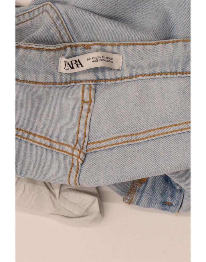 Jeans slim da uomo ZARA EU 42 Large W32 L30 Blu