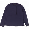 Camicetta a maniche lunghe da donna Zara UK 12 blu navy medio
