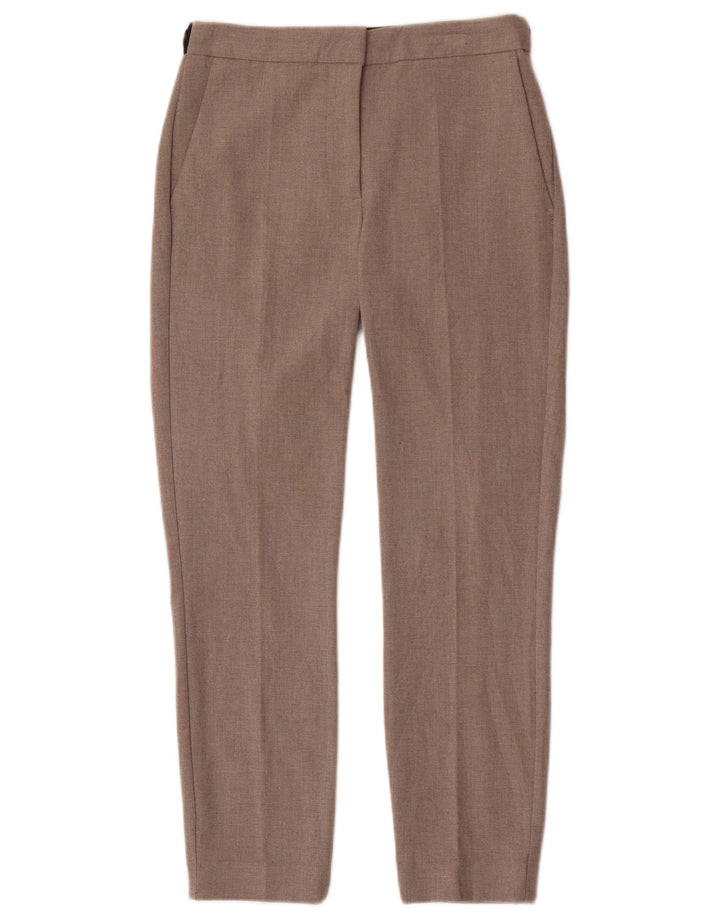 Pantaloni chino slim da donna Zara piccoli W28 L26 poliestere grigio
