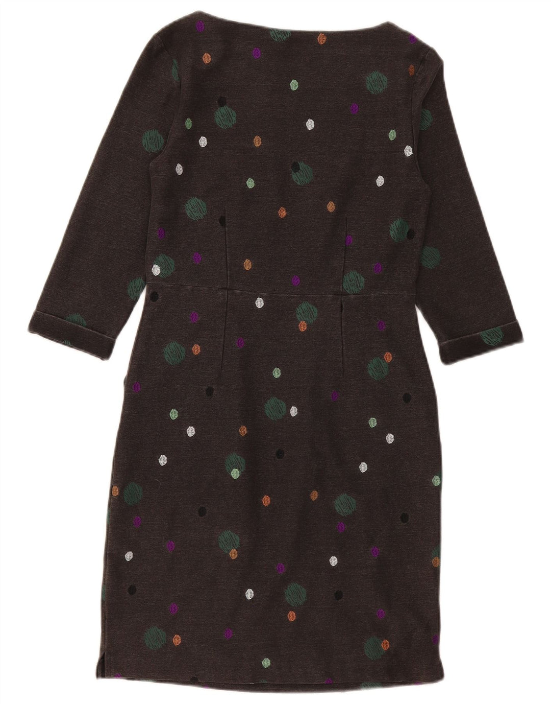 Abito tubino con maniche a 3/4 da donna White Stuff UK 10 Piccolo grigio maculato