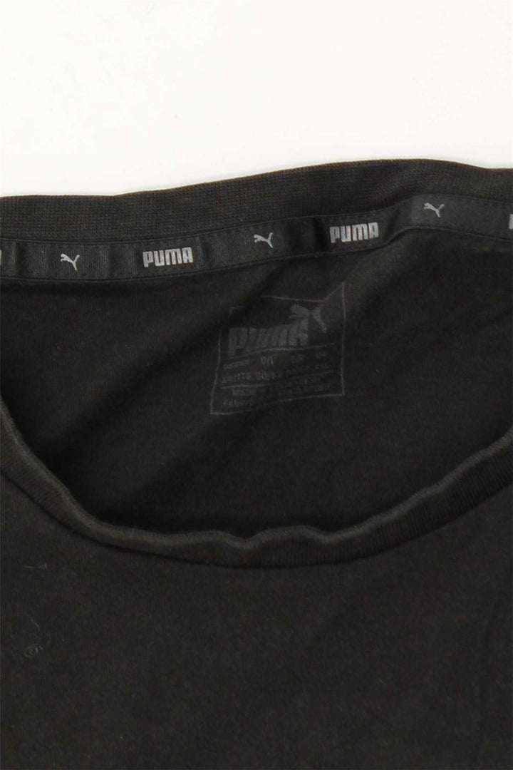 PUMA Mens Graphic T-Shirt Top 2XL Black Cotton