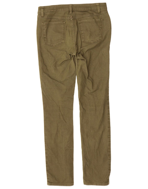 PRANA Womens Low Waist Skinny Jeans US 4 Small W27 L30 Green Cotton