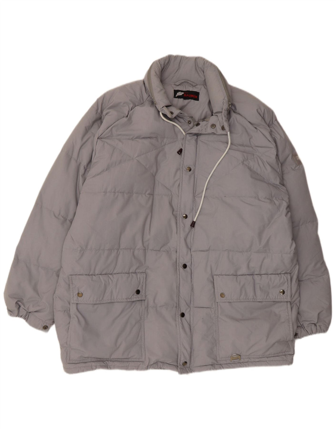 Giacca imbottita con cappuccio da uomo C&A EU 52 XL Poliestere grigio