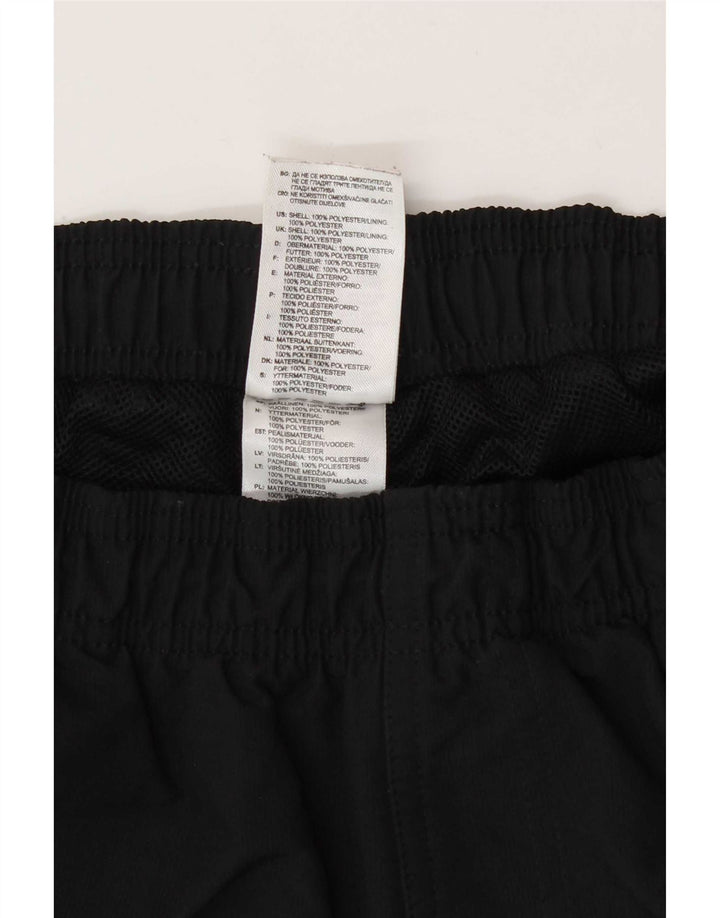 Pantaloni da tuta da uomo Adidas Large neri in poliestere sportivo