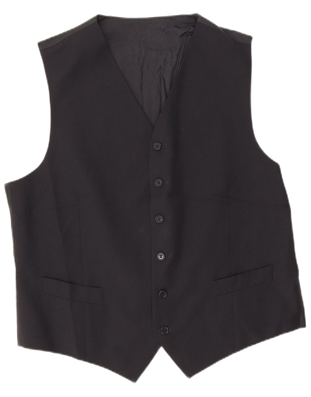 Gilet Uomo Angelico IT 54 2XL Nero Lana Vergine