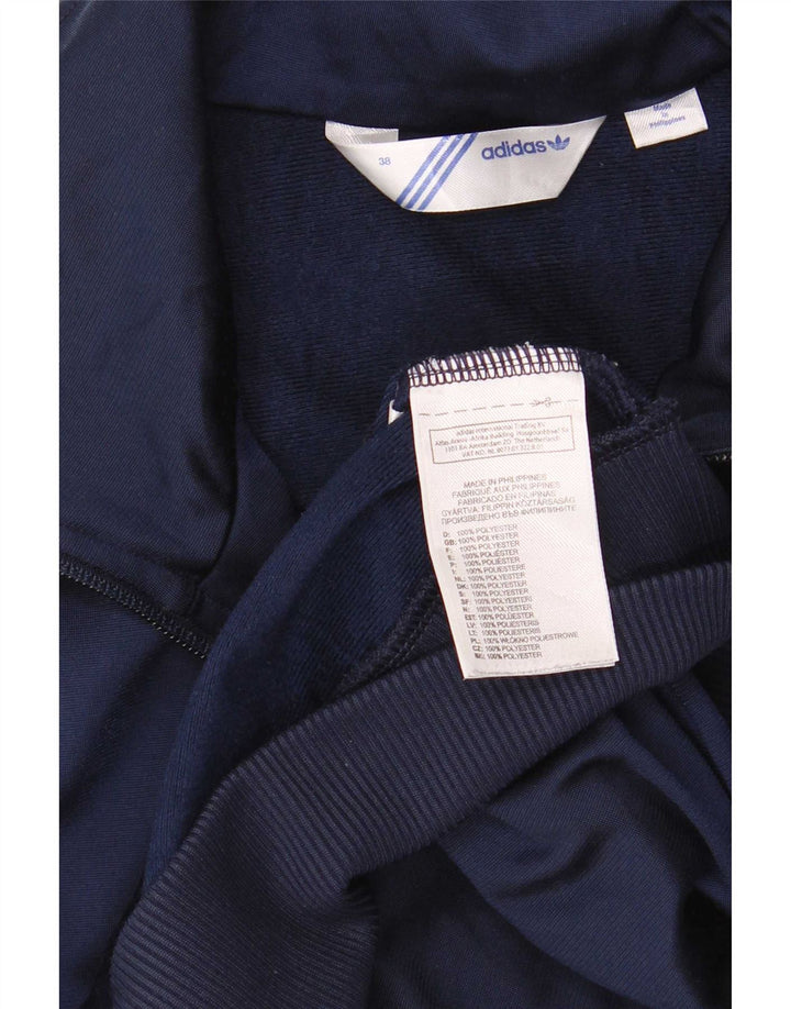 Giacca da ginnastica grafica da donna Adidas EU 38 media blu navy poliestere