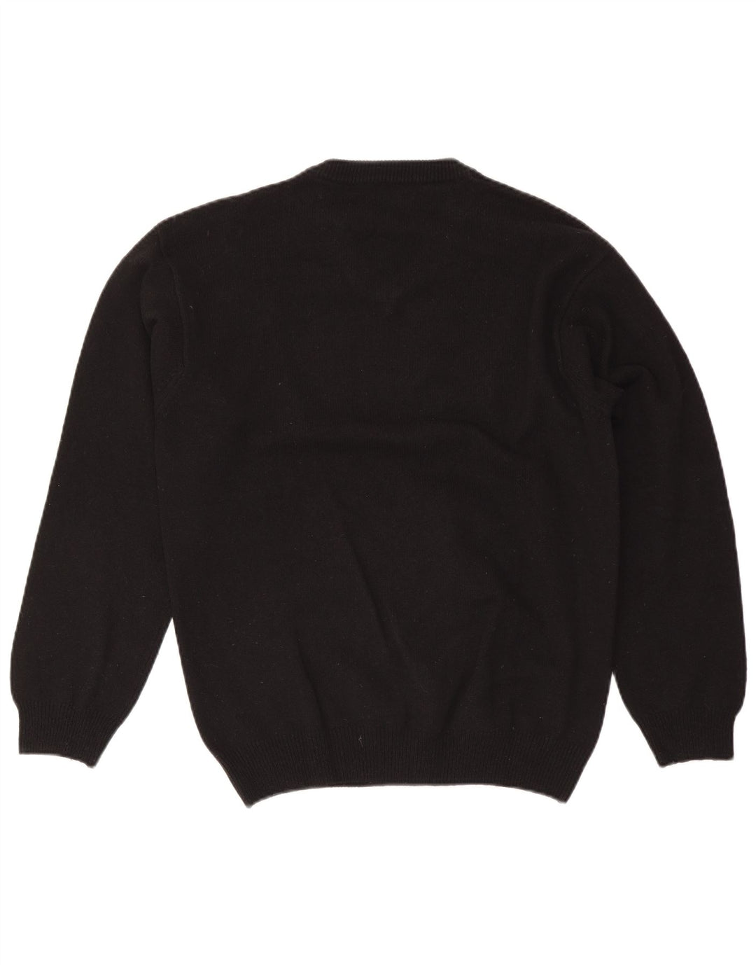 Marlboro Classics Maglione da uomo con scollo a V in lana nera media