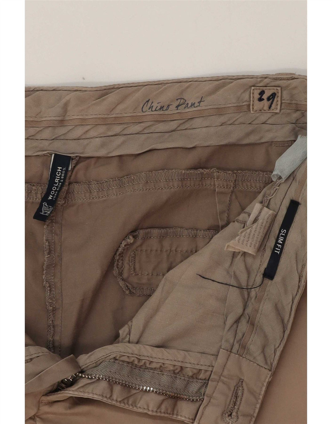 Pantaloni chino slim fit da donna Woolrich W29 L26 Beige
