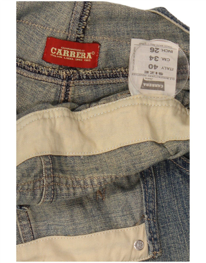 Carrera Salopette da donna Bootcut Jeans IT 40 Small W30 L35 Blu Cotone