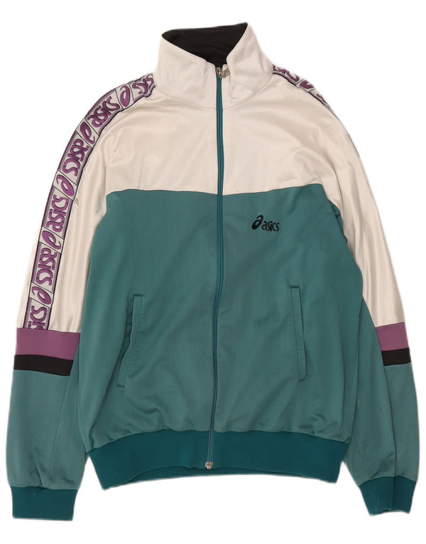 Giacca sportiva da uomo con grafica Asics IT 50 Colorblock verde medio