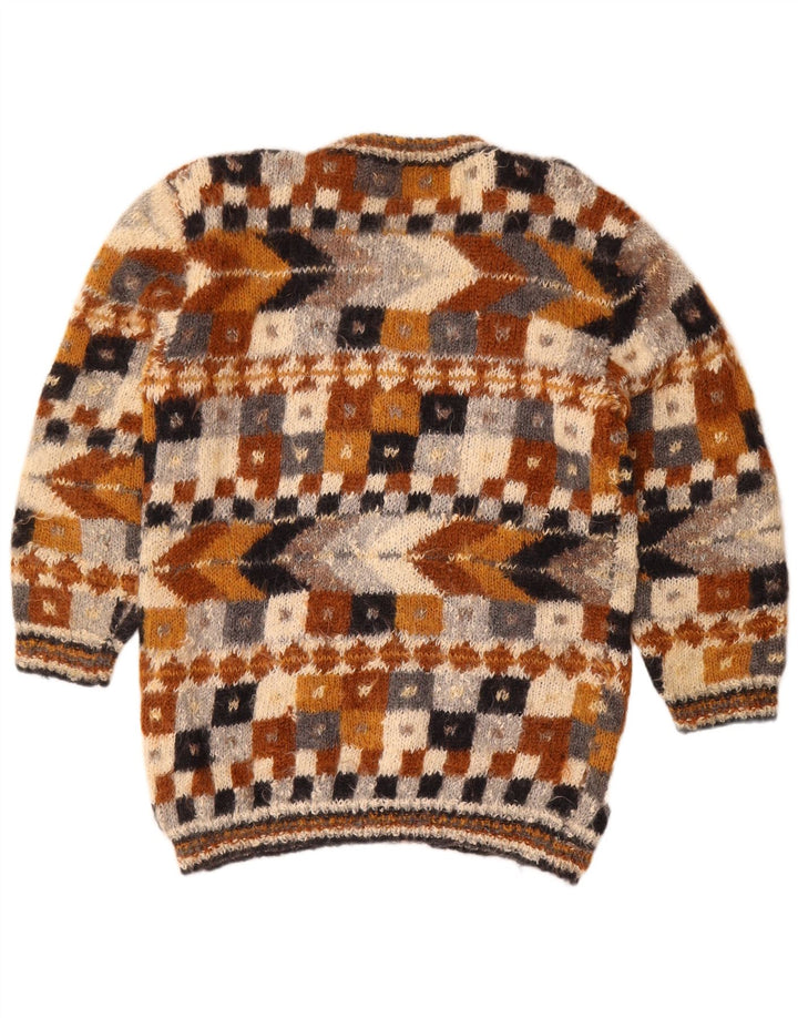 Maglione cardigan da donna Jan Paul Barnard UK 14 grande multicolore
