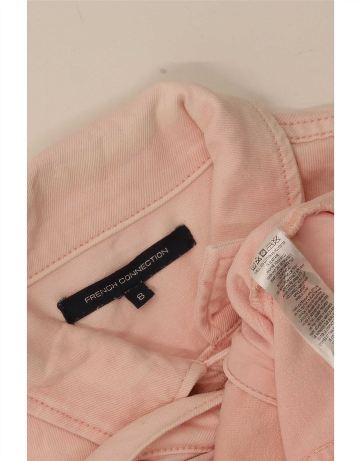 Giacca di jeans da donna French Connection UK 8 piccola in cotone rosa
