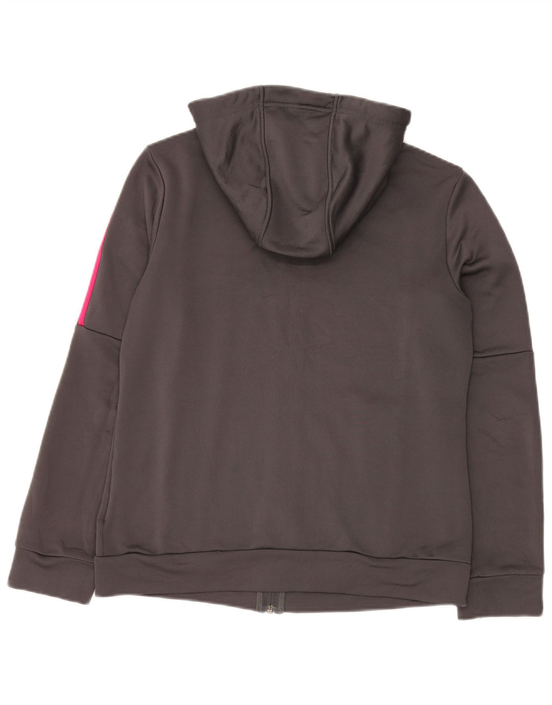 Felpa con cappuccio e zip da donna Adidas UK 16/18 Large Grigio Poliestere