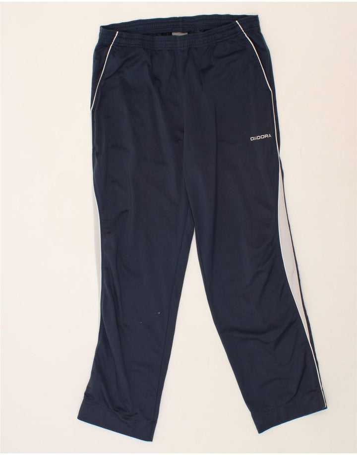 DIADORA Mens Tracksuit Trousers Medium  Navy Blue Colourblock Vintage Diadora and Second-Hand Diadora from Messina Hembry 