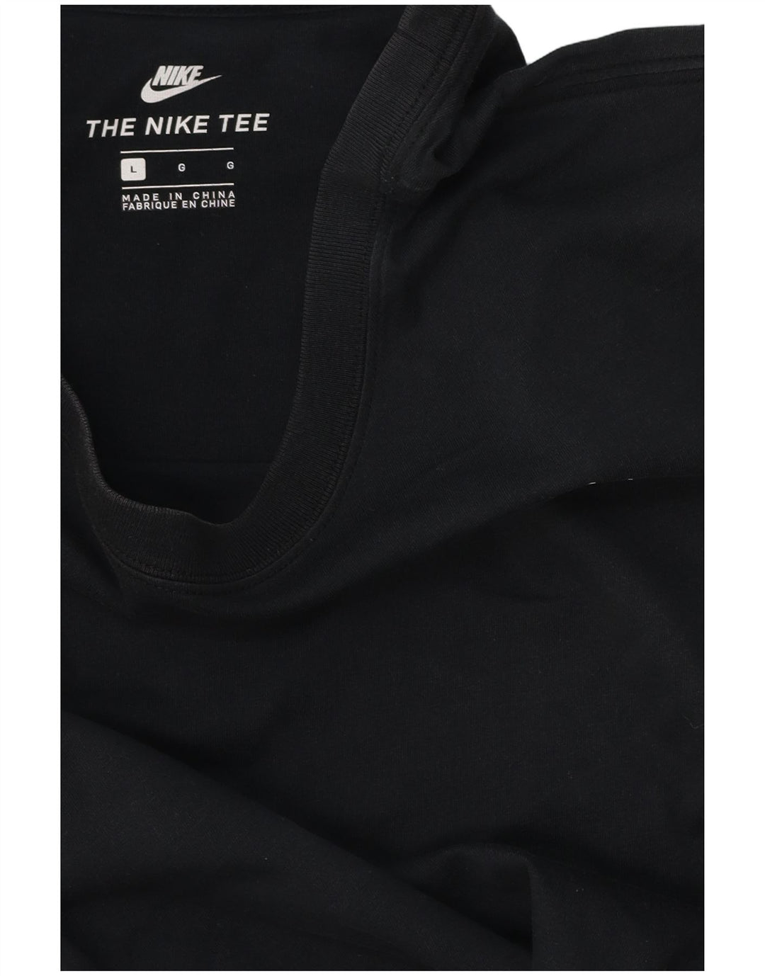T-shirt grafica da uomo NIKE Top grande nero a blocchi di colore