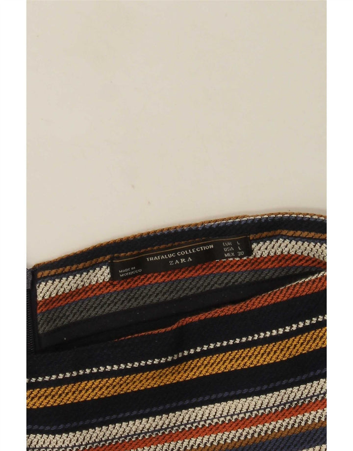 Gonna Zara Trafaluc da donna grande a righe multicolore