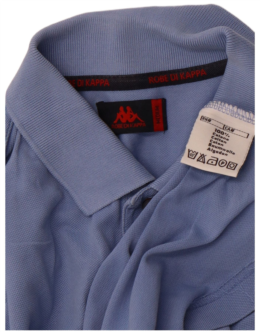 Polo Uomo KAPPA Blu Medio Cotone