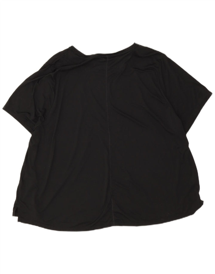 T-shirt grafica oversize da donna Nike Dri Fit Top UK 22 3XL poliestere nero