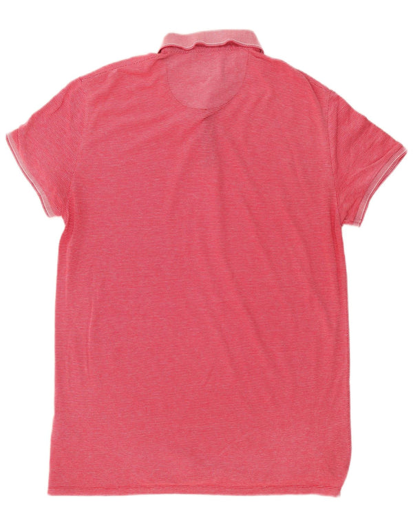 Polo da uomo Wrangler grande in cotone rosso